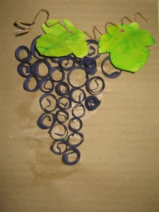une grappe de raisin
